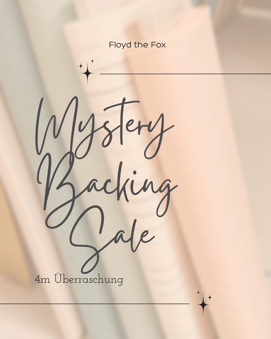 mystery backing | 4 Meter Stoff, passend zu deinem typ oder näh - vibe! - floydthefox
