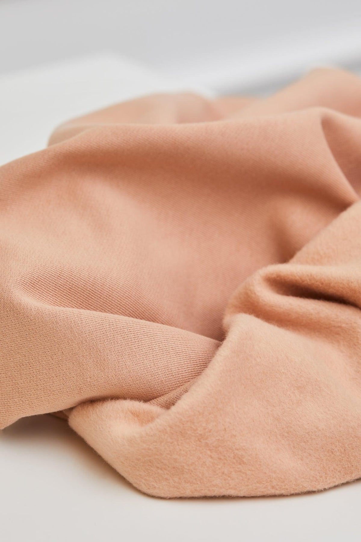 Organic Basic Brushed Sweat von Mind the Maker in Rose – Detailansicht