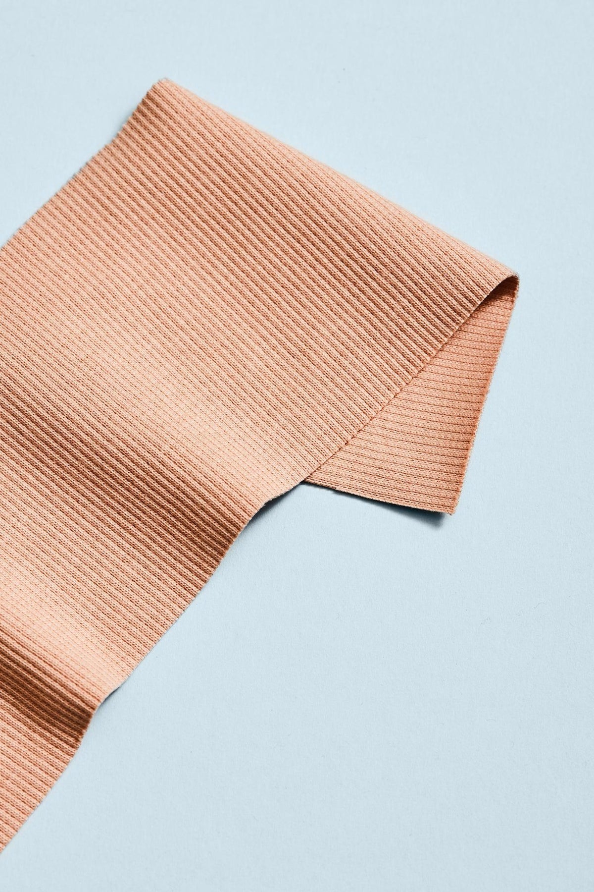 Organic 2x1 Rib Bündchenstoff von Mind the Maker in Rose