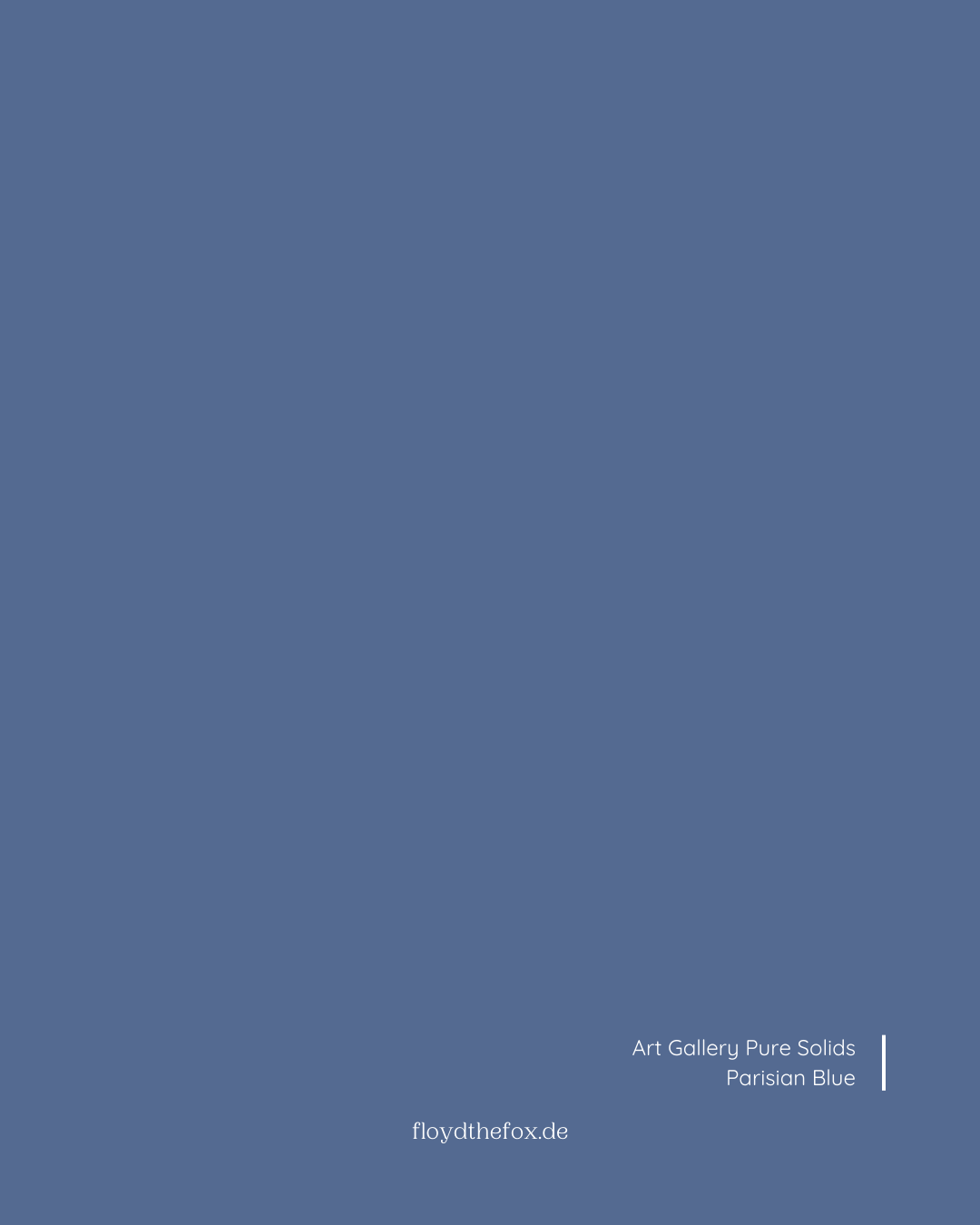 parisian blue | art gallery PURE solids - floydthefox