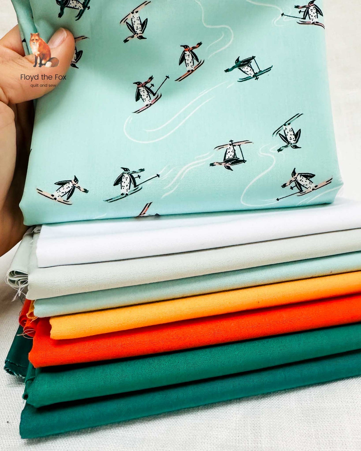 fabric package | penguins on skis | 8