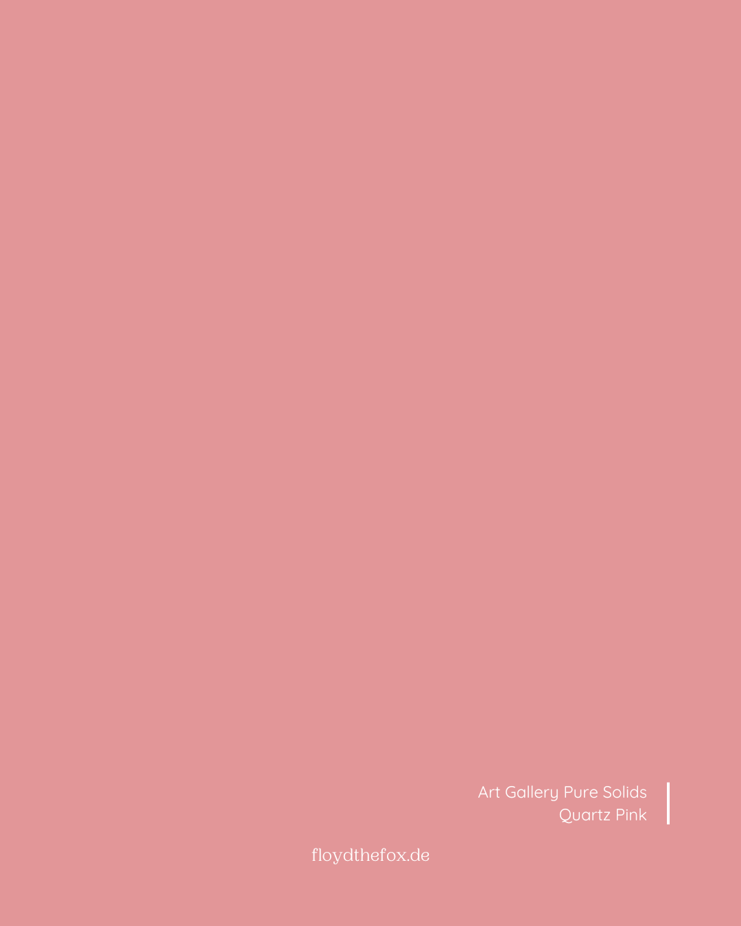quartz pink | art gallery PURE solids - floydthefox