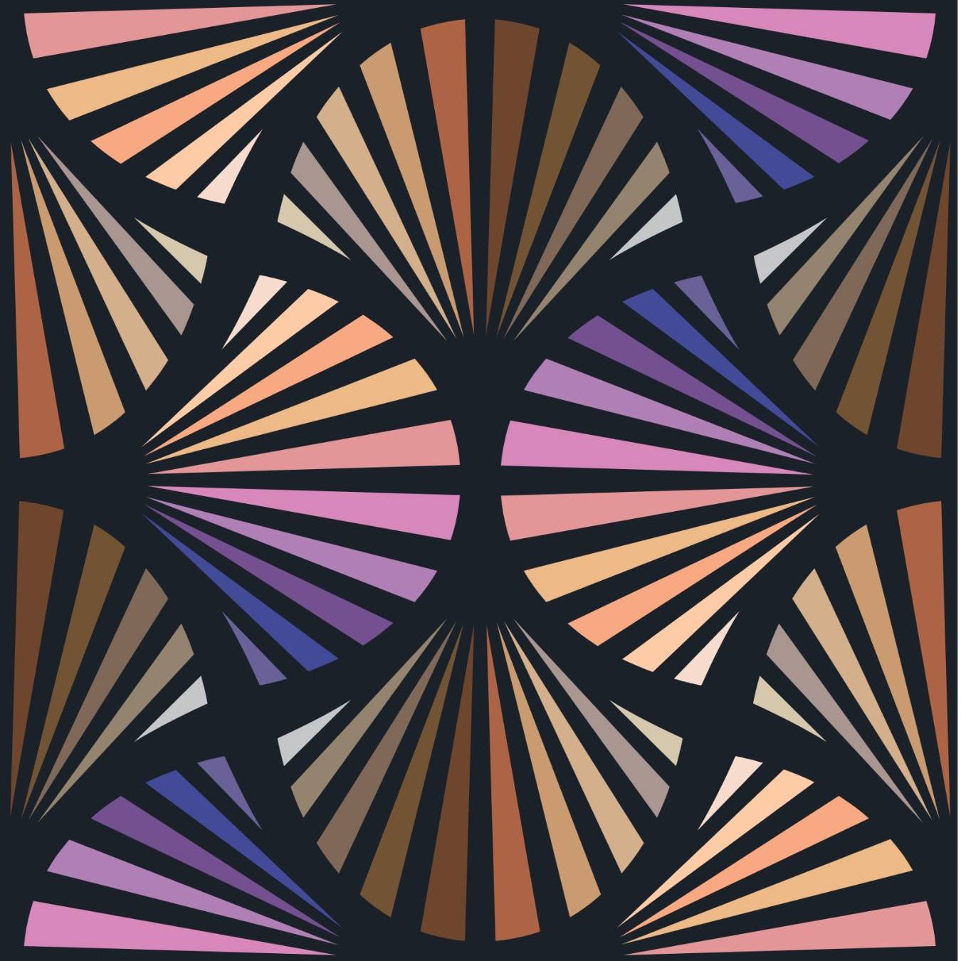 quiltkit | deco glam quilt | gingerly quilts | radiant spectrum - floydthefox