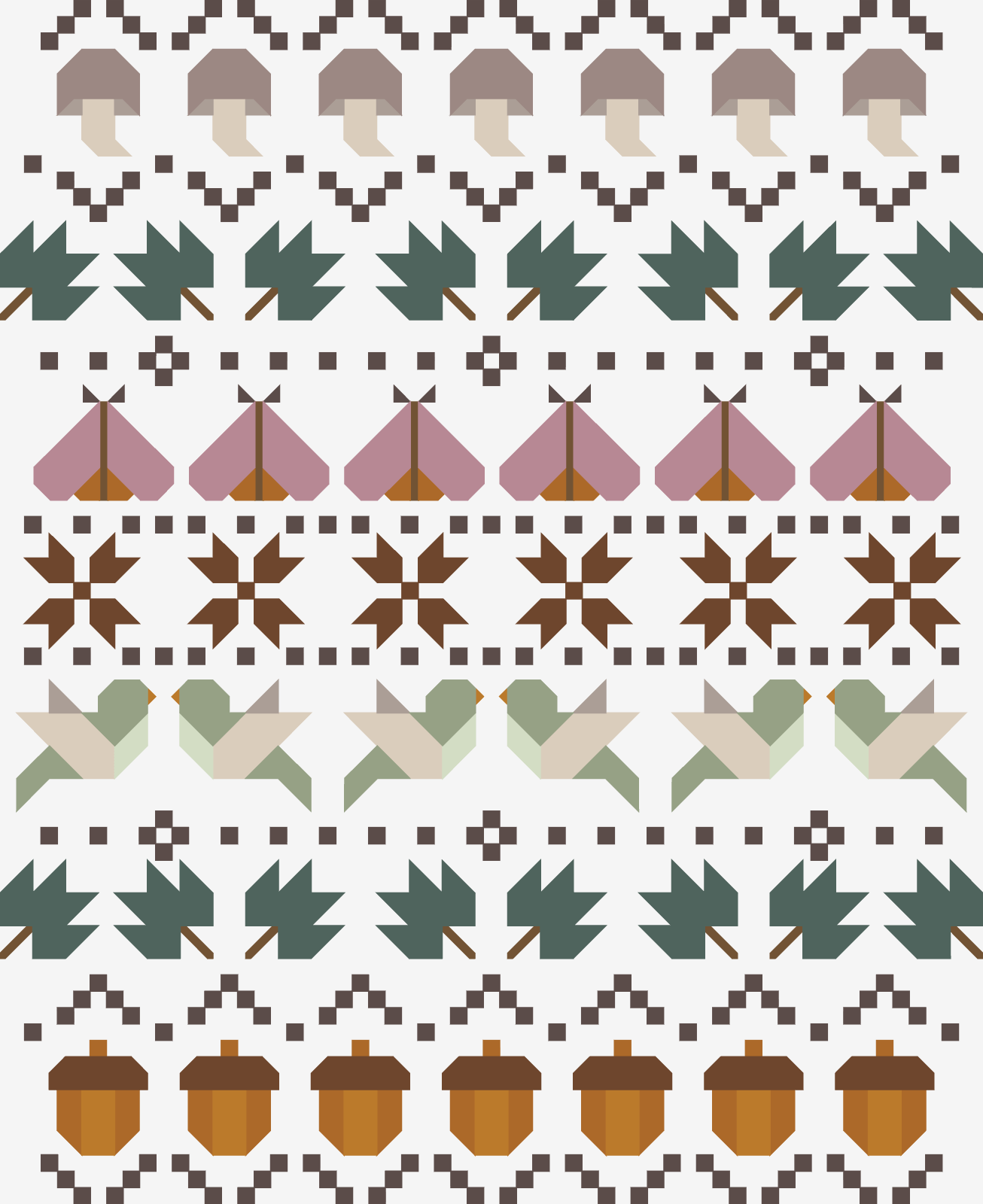 quiltkit | fair isle quilt kit | roots - floydthefox