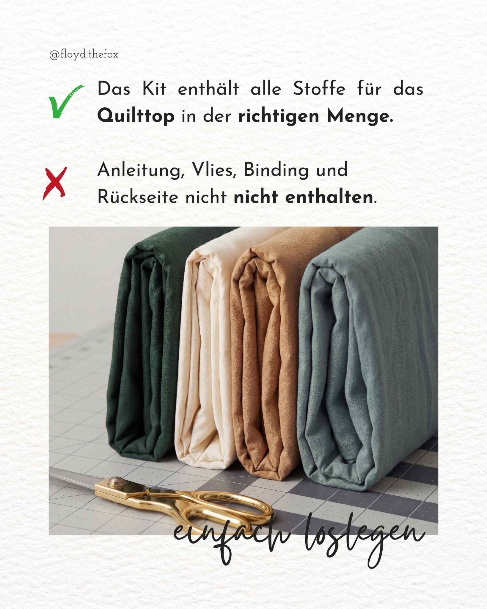 quiltkit | heck.yes.sew.co | sweet creek | baby queen bee - floydthefox