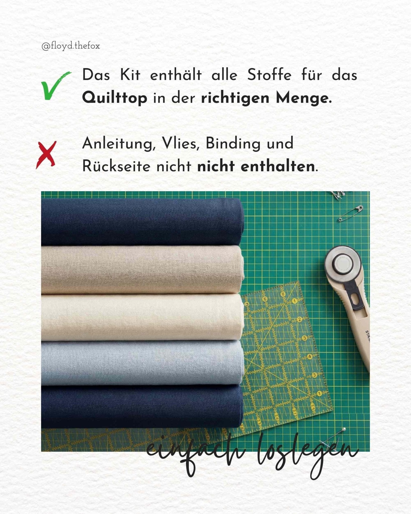 quiltkit | heck.yes.sew.co | sweet creek | queen night sea - floydthefox