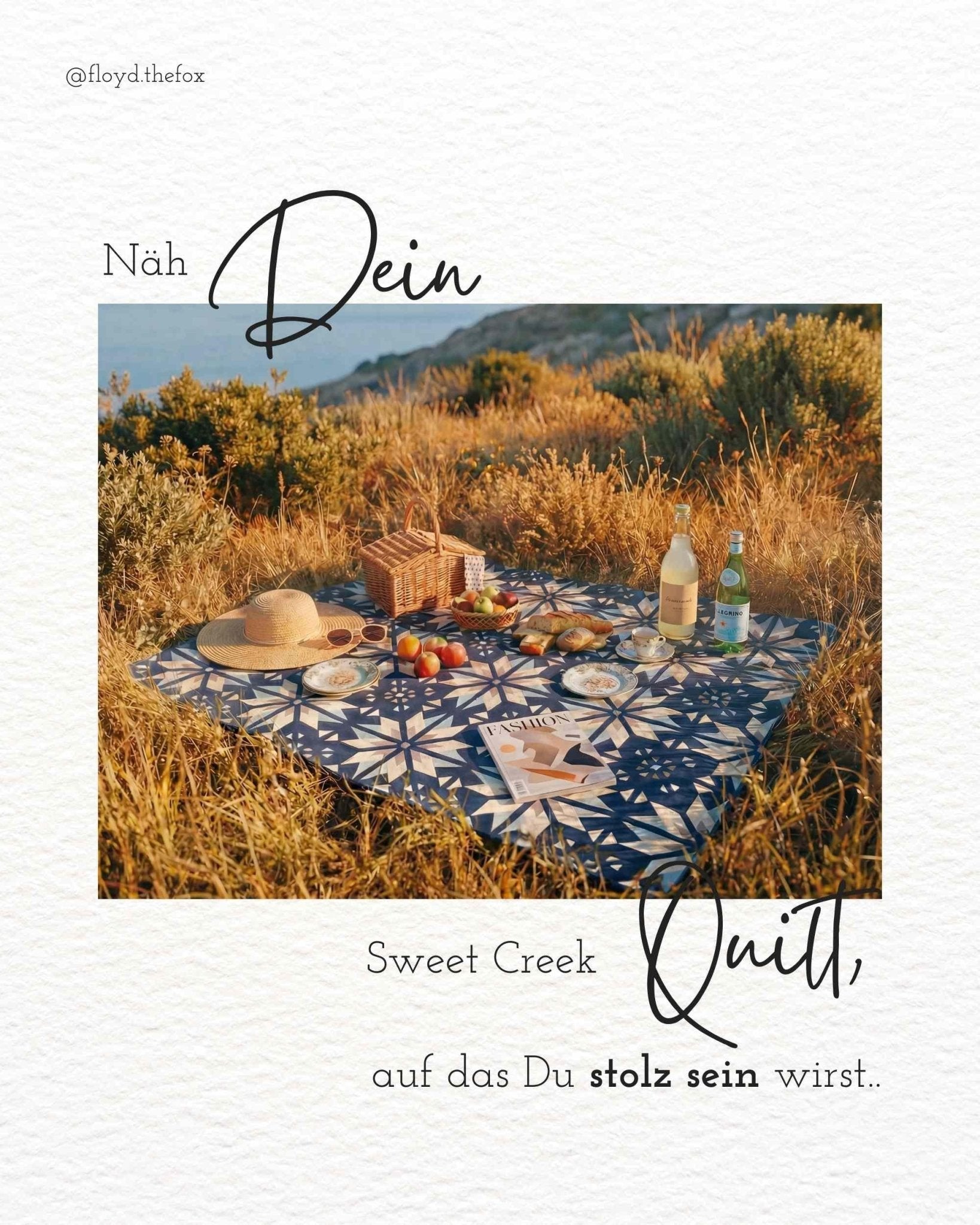 quiltkit | heck.yes.sew.co | sweet creek | queen night sea - floydthefox