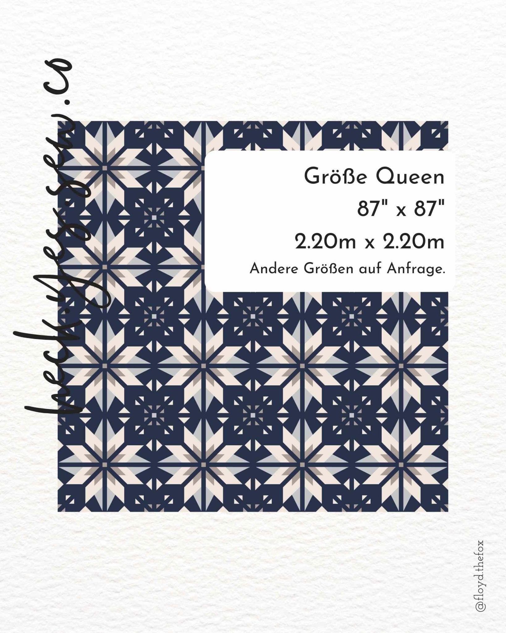 quiltkit | heck.yes.sew.co | sweet creek | queen night sea - floydthefox