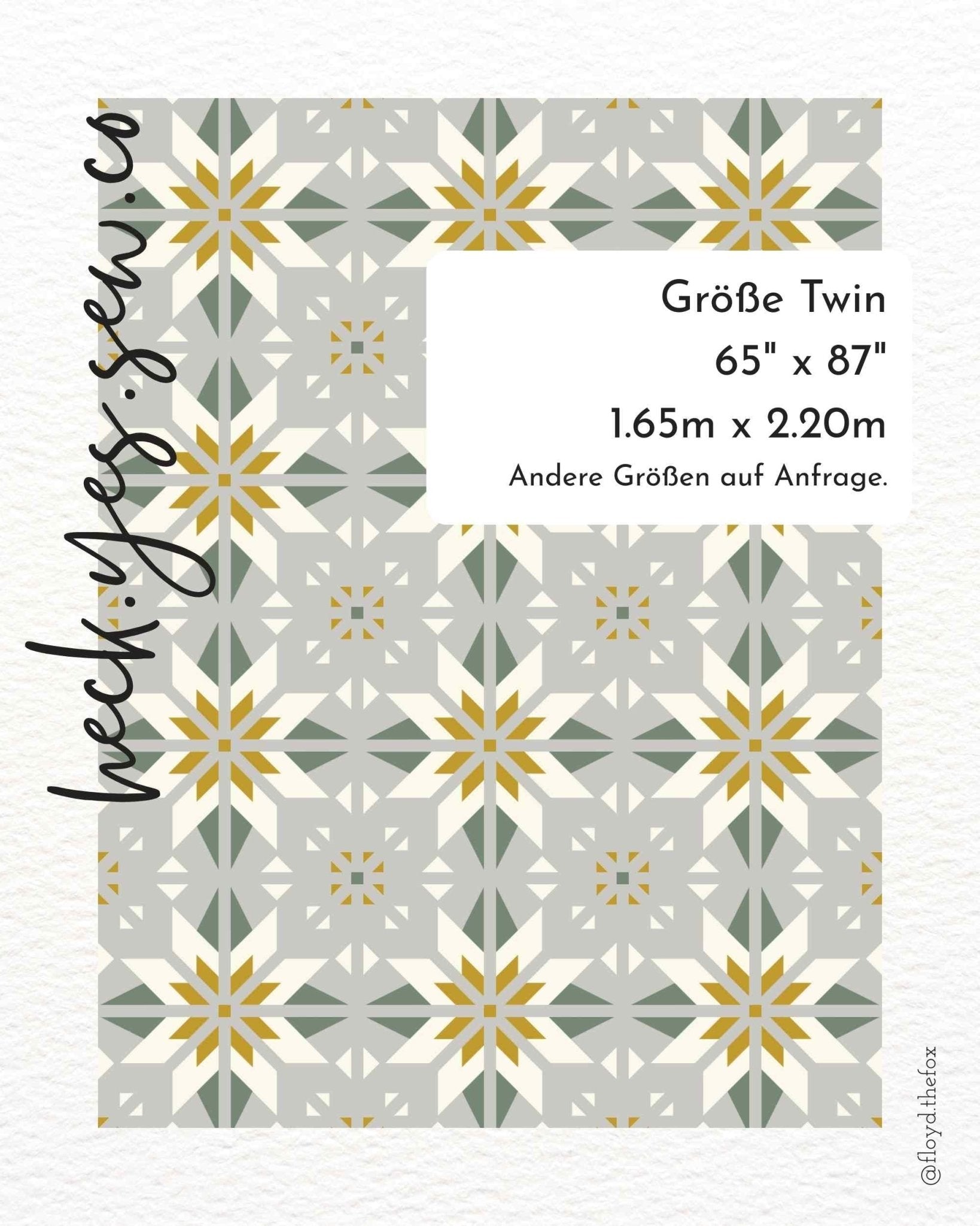 quiltkit | heck.yes.sew.co | sweet creek | twin mystic grey - floydthefox