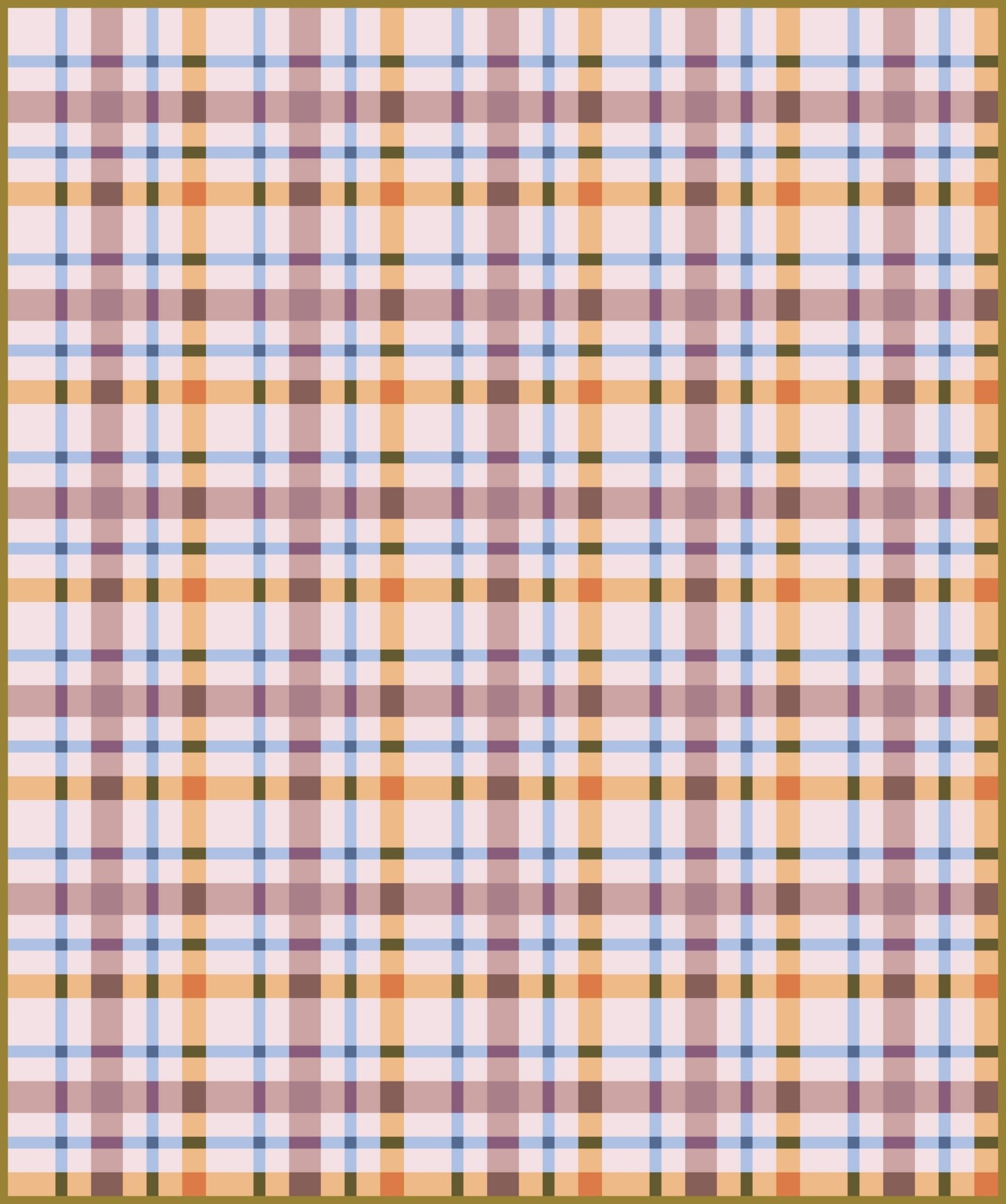 quiltkit | lo and behold stitchery | petit plaid | sweet fig - floydthefox