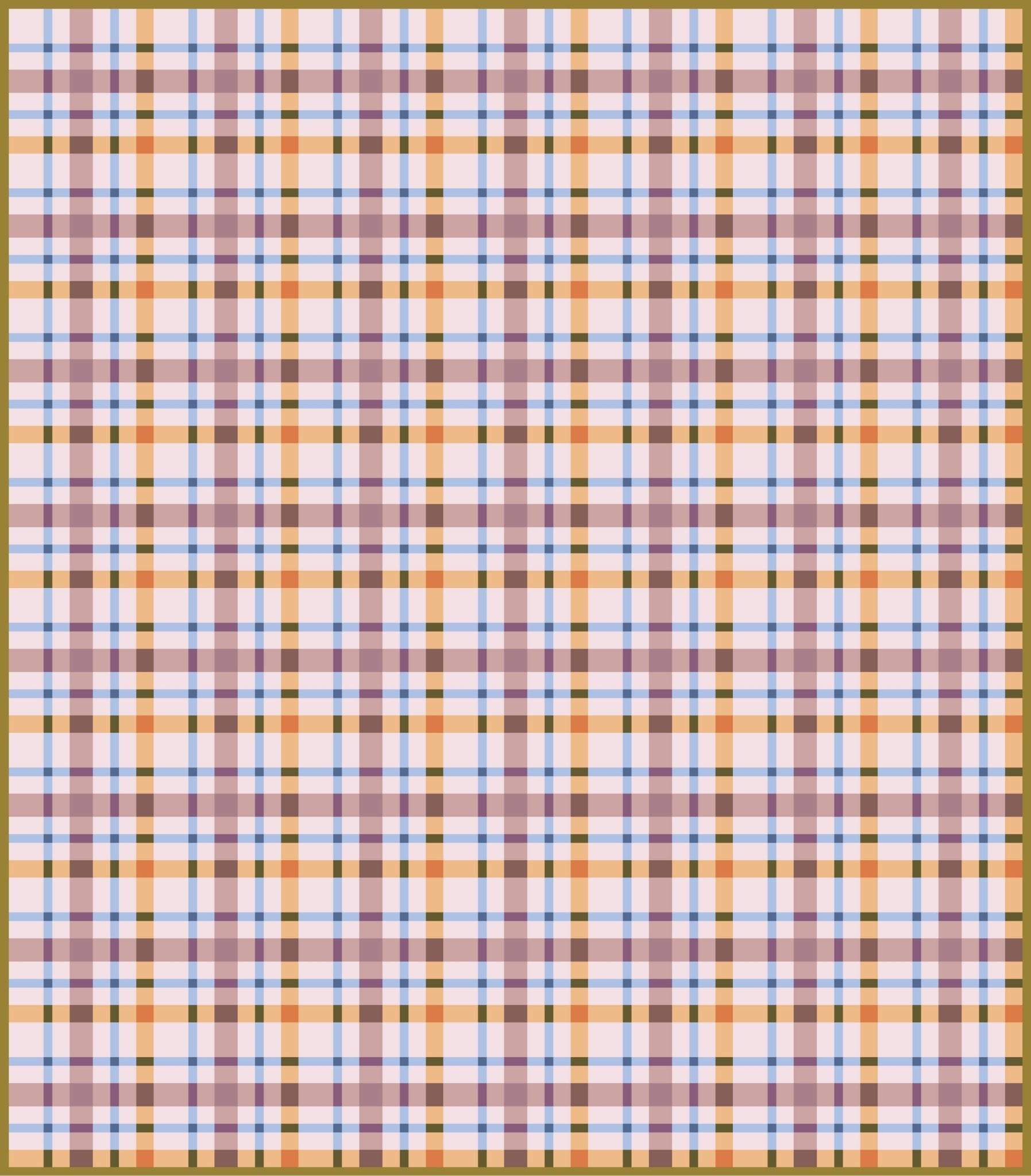 quiltkit | lo and behold stitchery | petit plaid | sweet fig - floydthefox