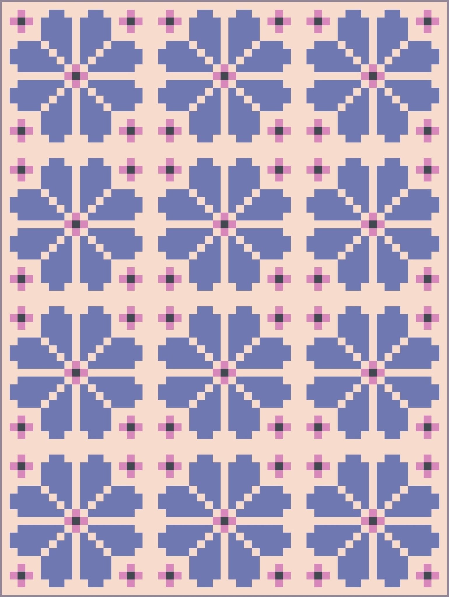 quiltkit | loandbehold | knitted blooms - floydthefox