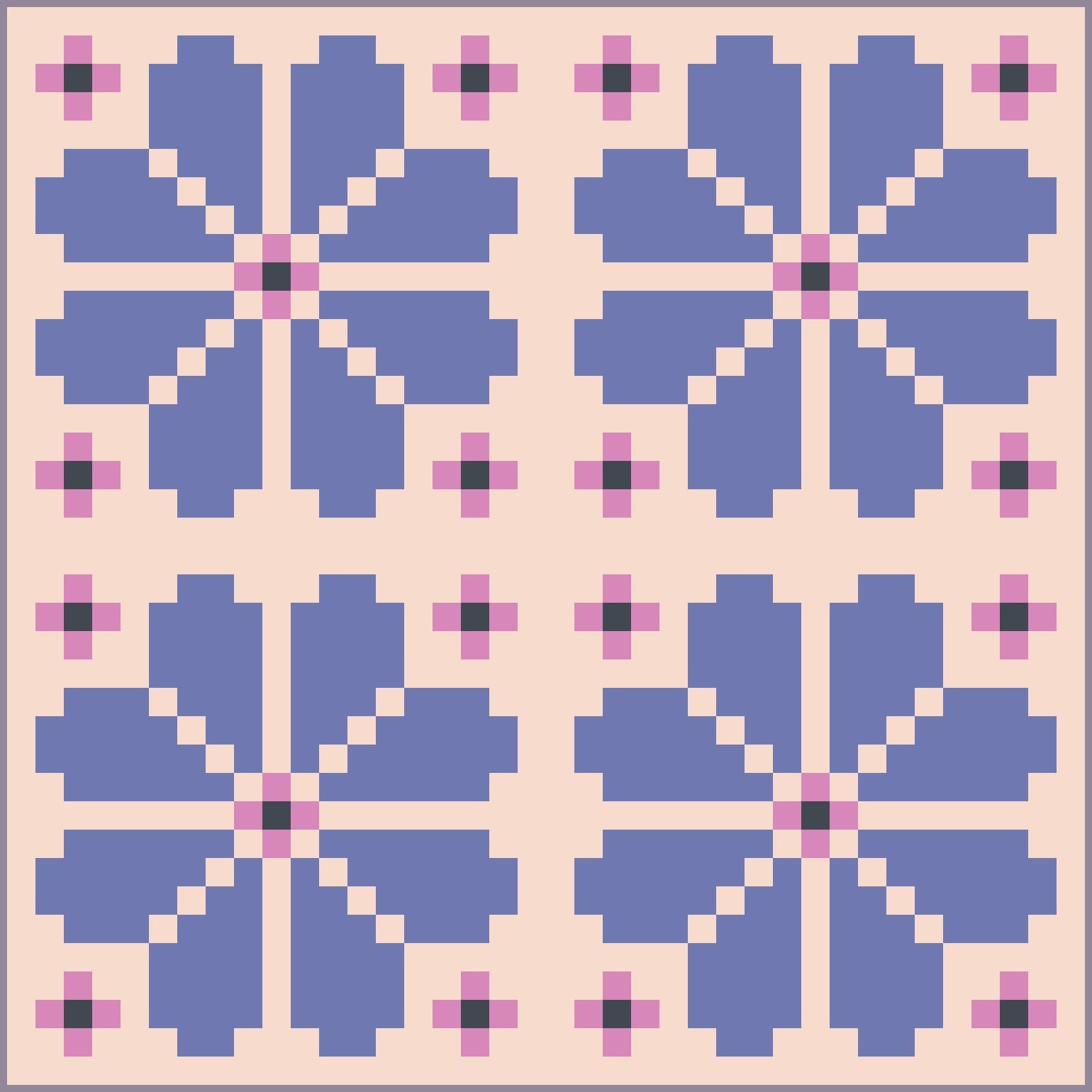 quiltkit | loandbehold | knitted blooms - floydthefox