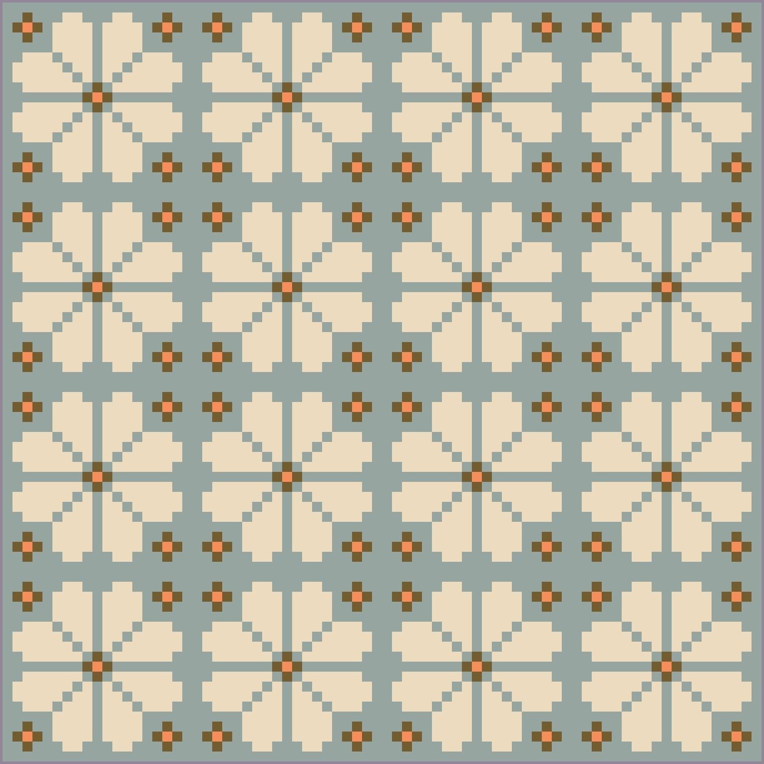 quiltkit | loandbehold | knitted blooms - floydthefox