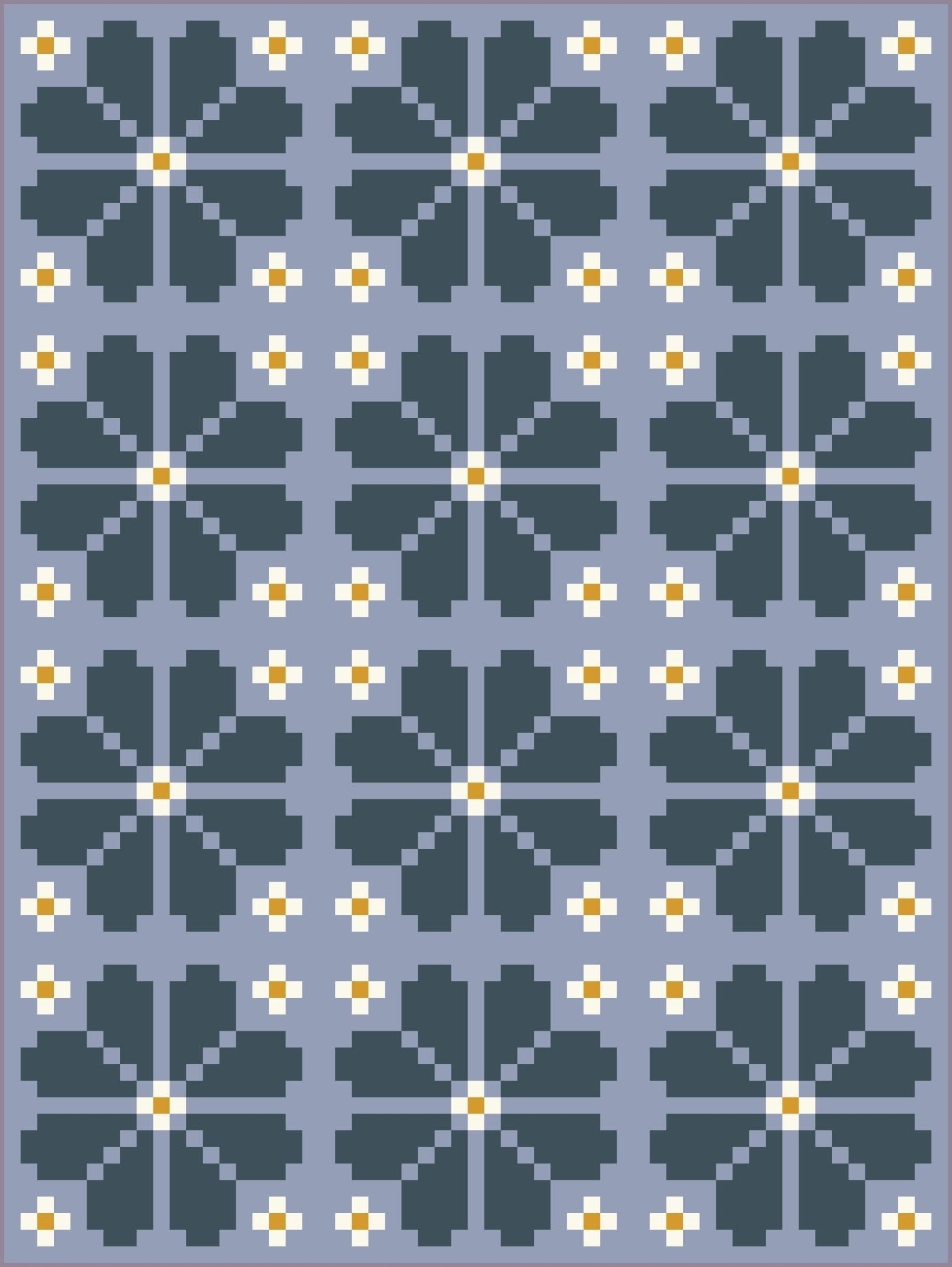 quiltkit | loandbehold | knitted blooms - floydthefox