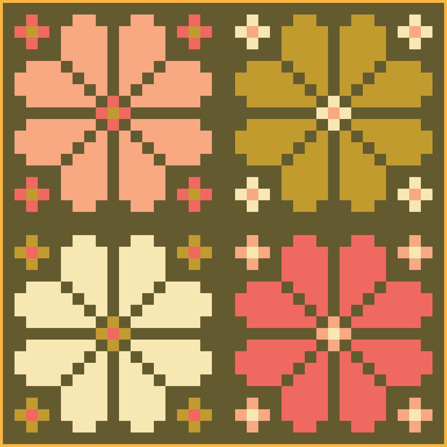 quiltkit | loandbehold | knitted blooms - floydthefox