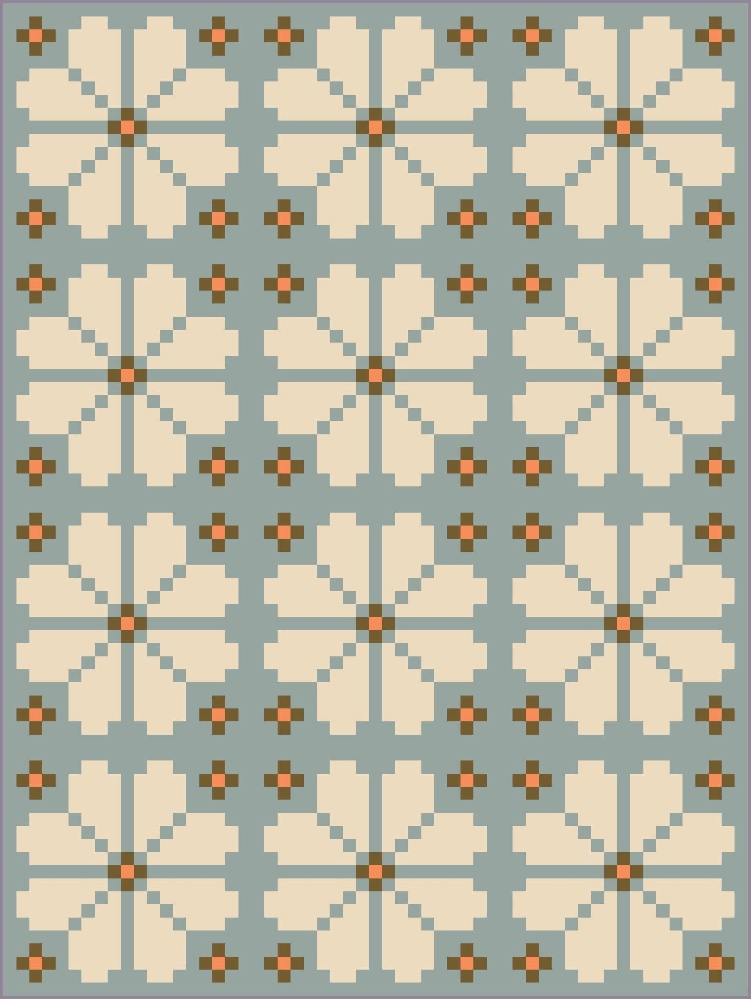 quiltkit | loandbehold | knitted blooms - floydthefox