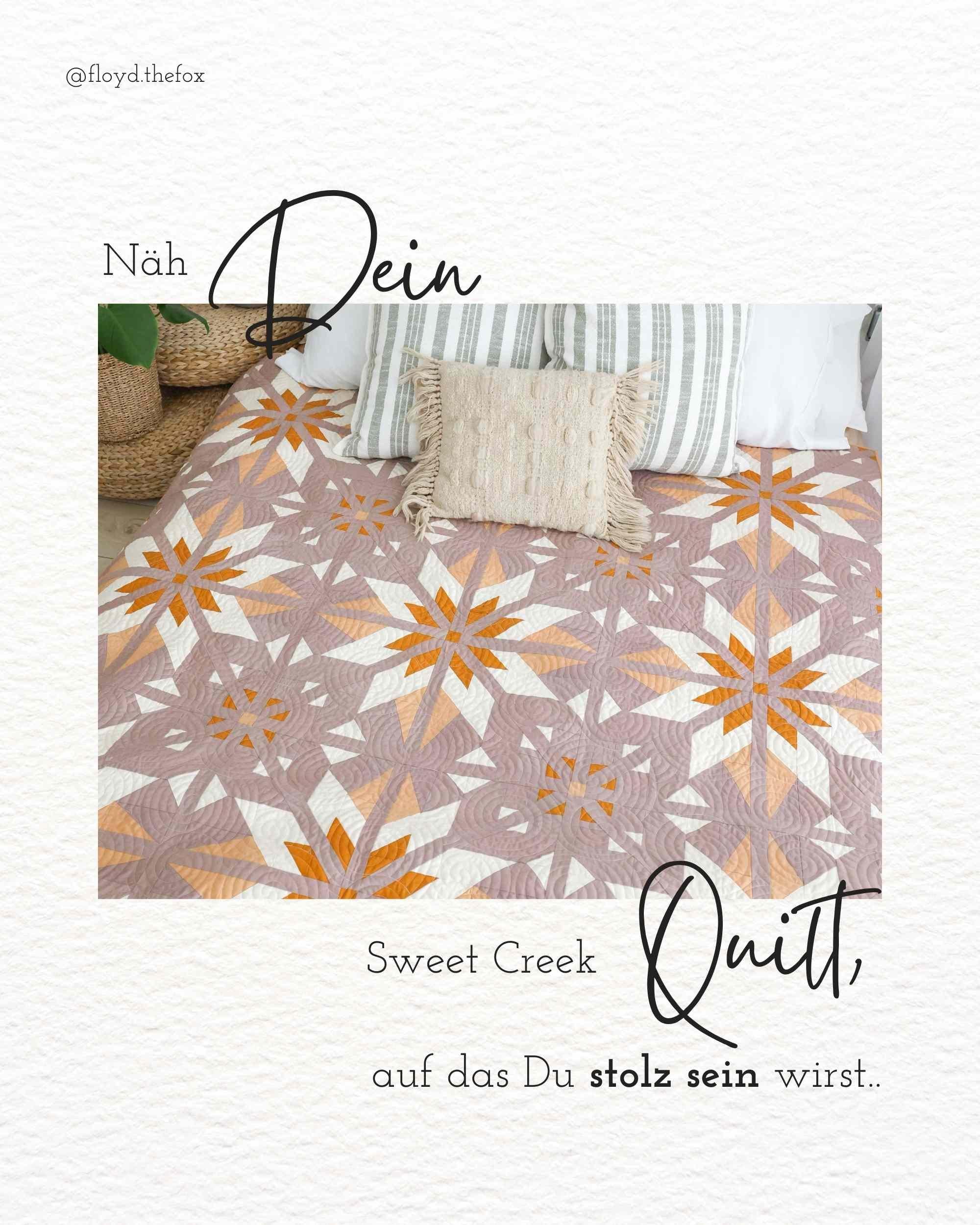 quiltkit | heck.yes.co | sweet creek | throw cover