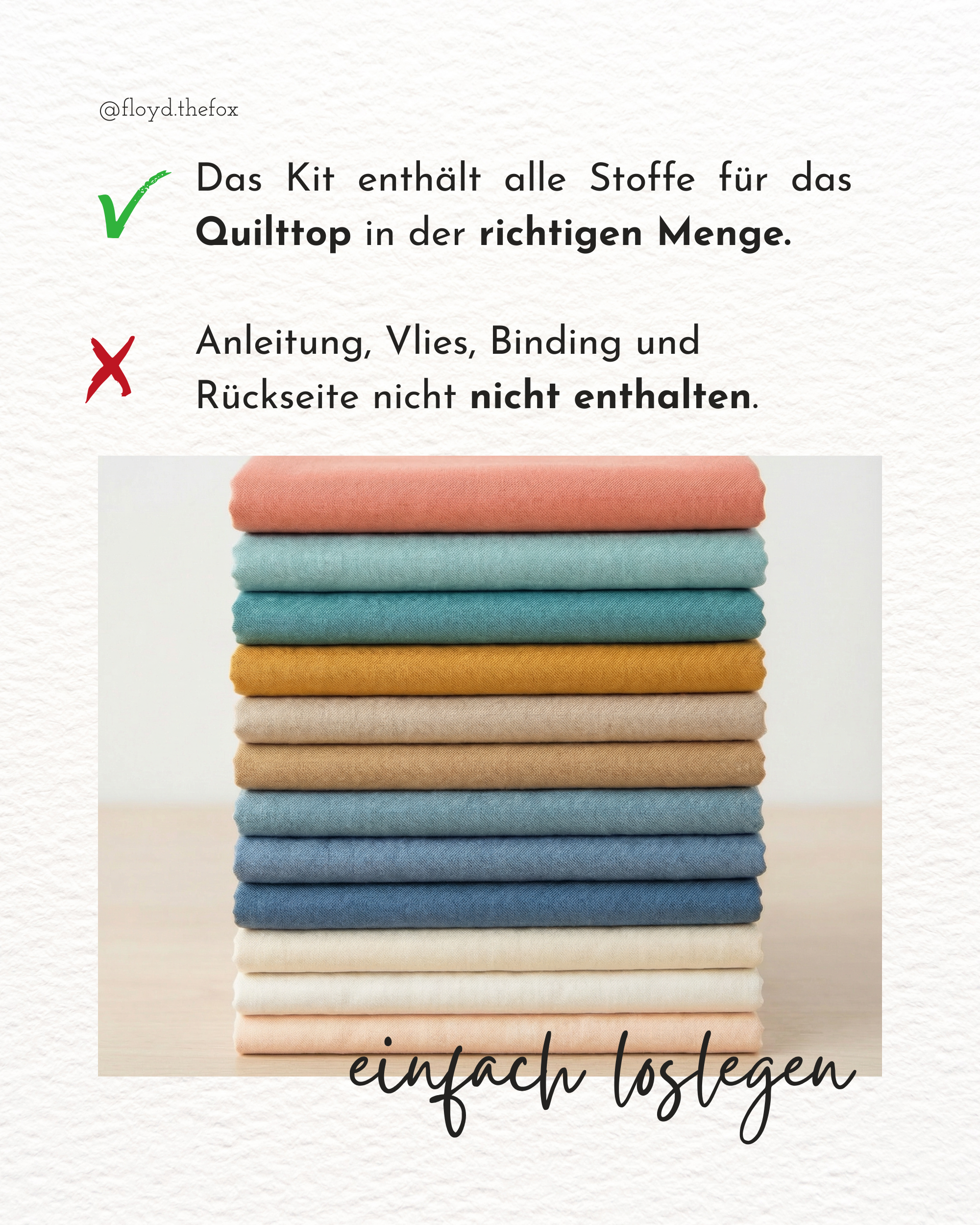 quiltkit | heck.yes.co | sweet creek | mix&match