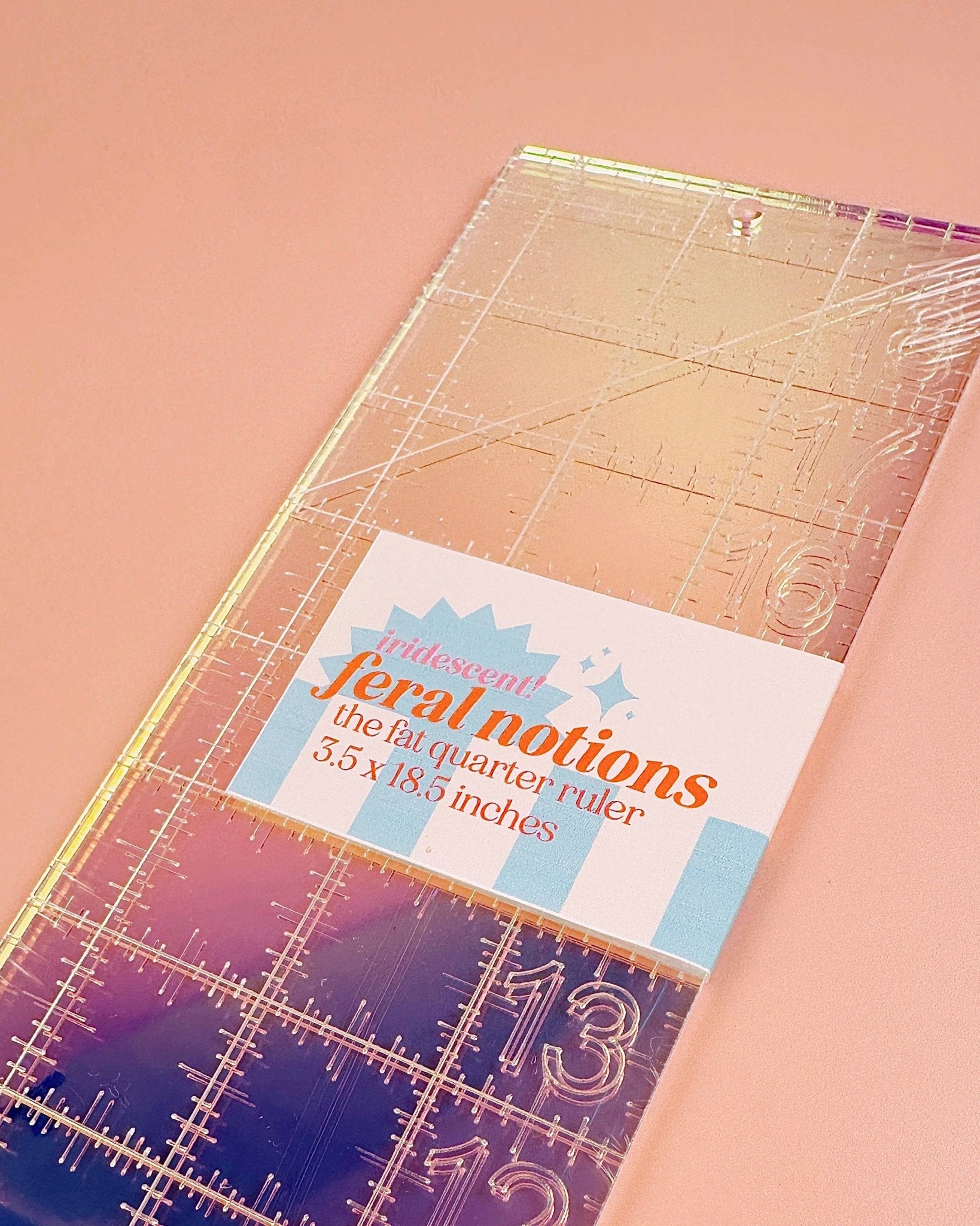 quiltlineal | feral notions | 3.5" x 18" fat quarter lineal - floydthefox