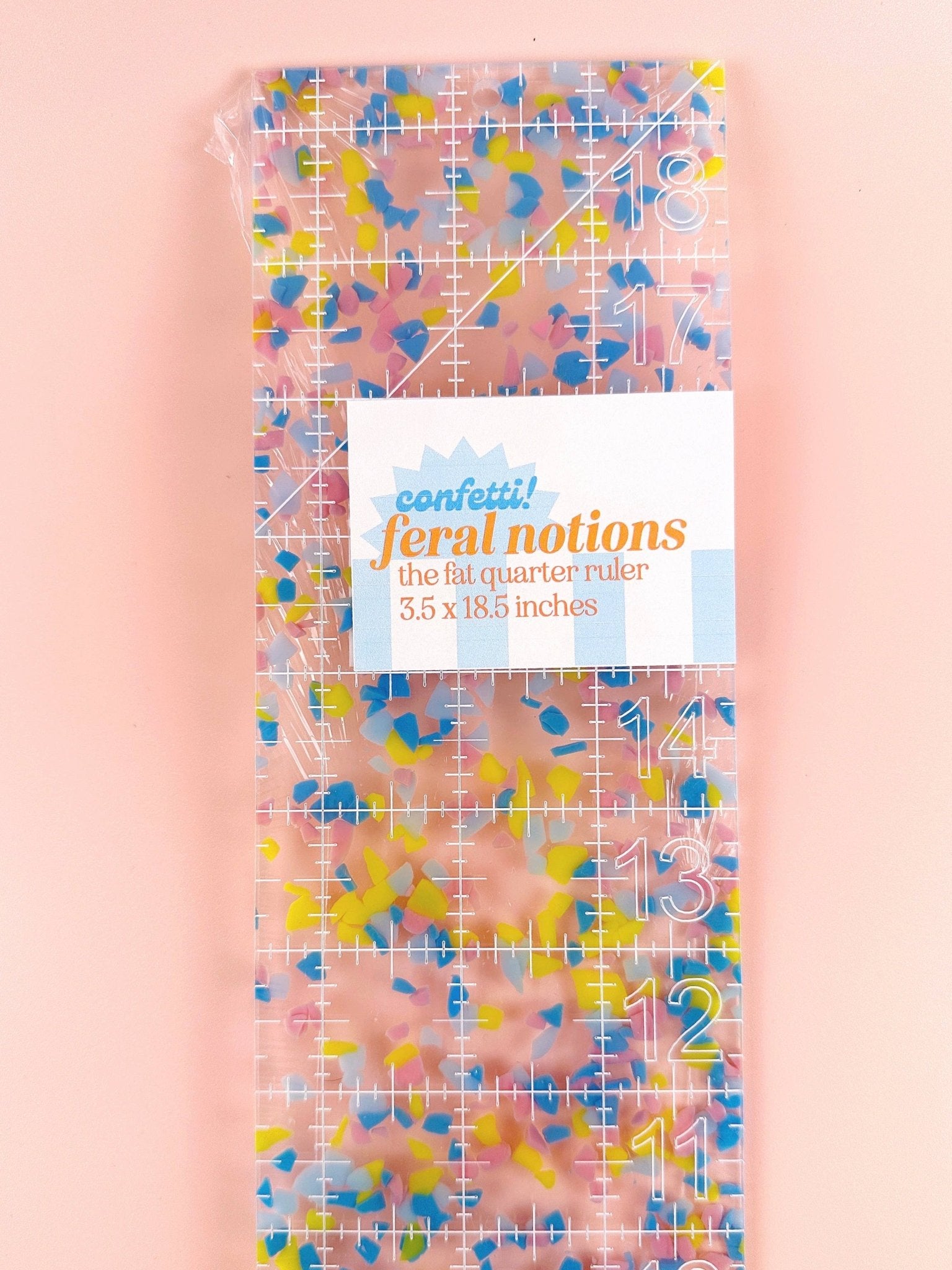 quiltlineal | feral notions | 3.5" x 18" fat quarter lineal - floydthefox