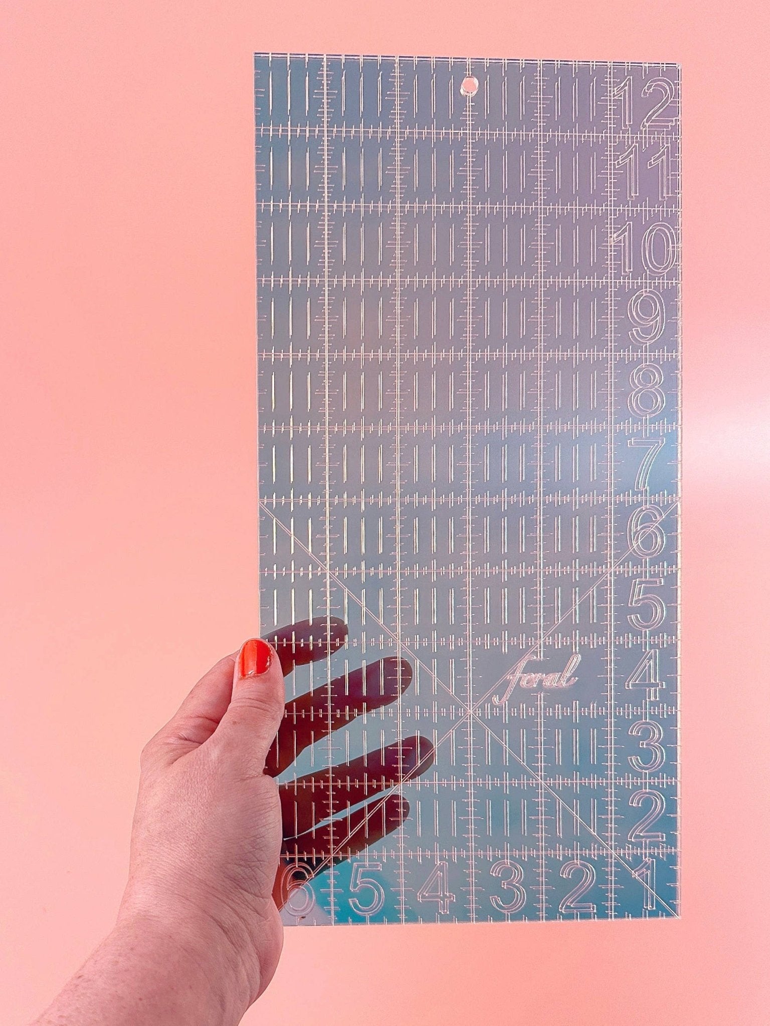 quiltlineal | feral notions | 6" x 12" - floydthefox