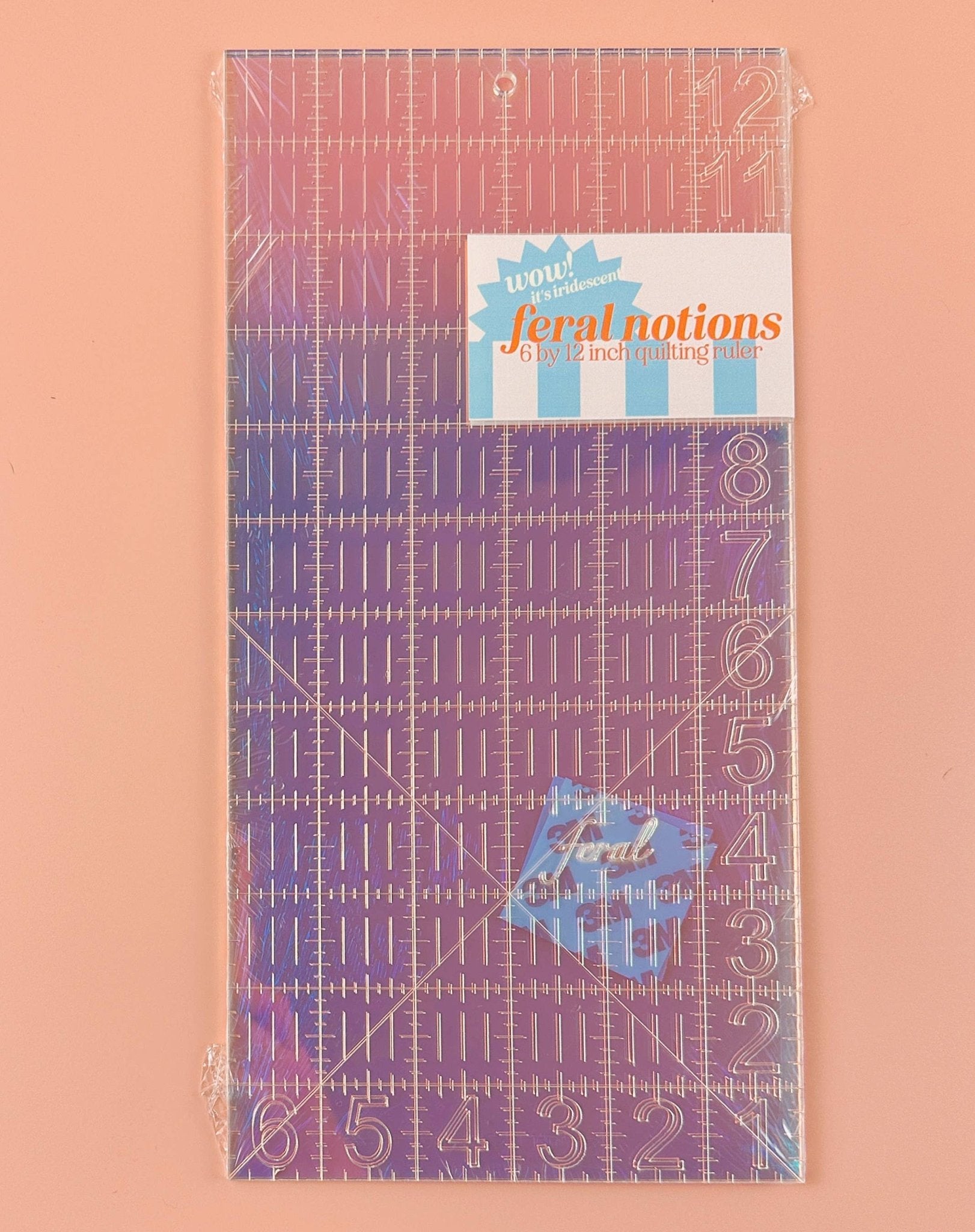 quiltlineal | feral notions | 6" x 12" - floydthefox