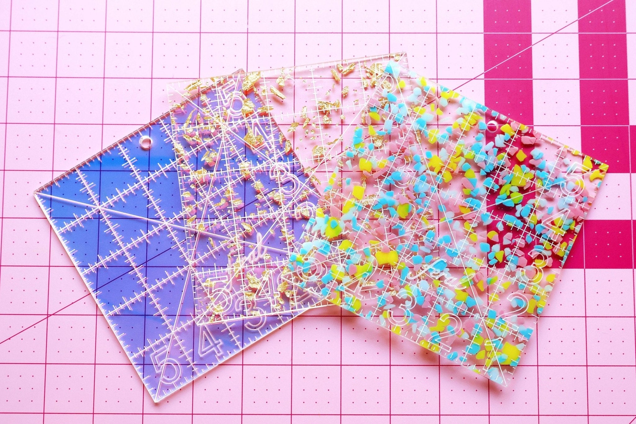 quiltlineal | feral notions | charm square ruler - floydthefox