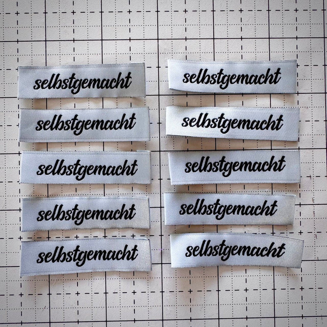 quiltwerke weblabel | special edition 1/2026 | label selbstgemacht hellblau - floydthefox