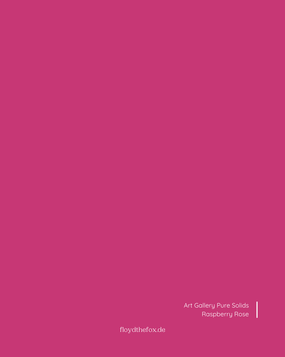 raspberry rose | art gallery PURE solids - floydthefox
