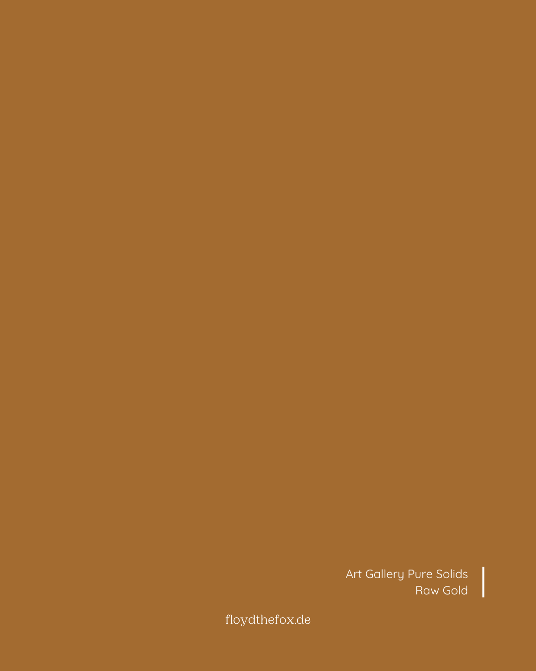raw gold | art gallery PURE solids - floydthefox