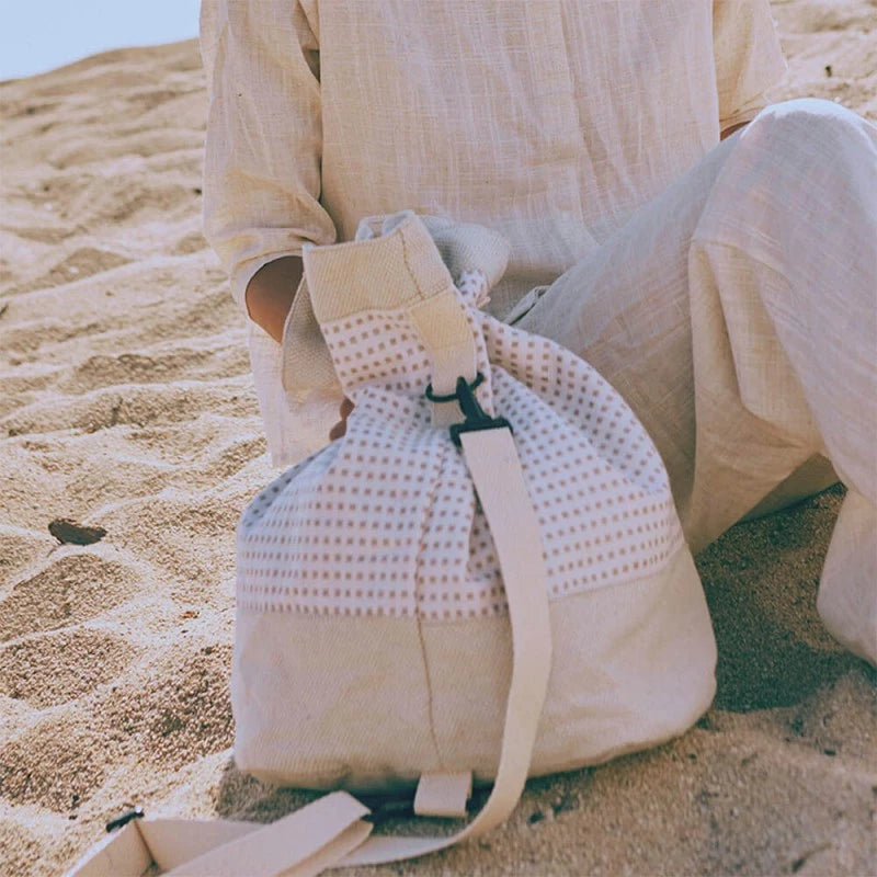 katia | recycled canvas | plaid natural