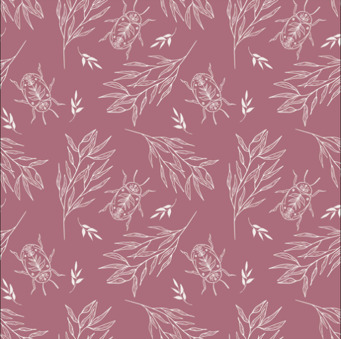 riley blake | garden dreams | beetle | dusty rose - floydthefox