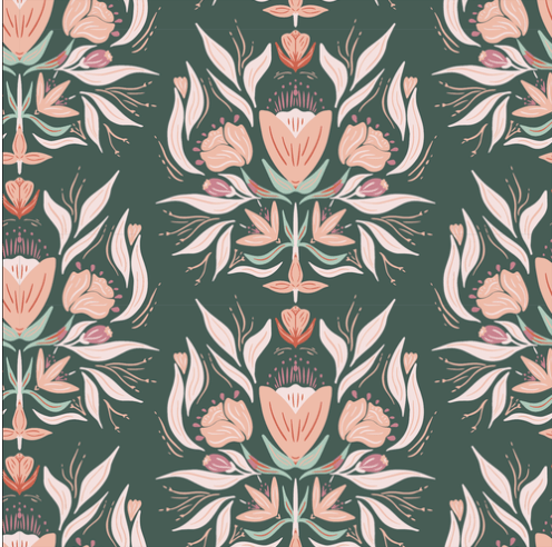 riley blake | garden dreams | floral damask | evergreen - floydthefox