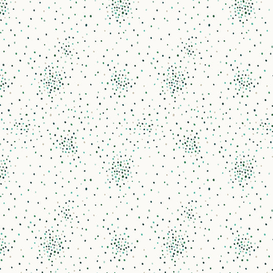 rjr fabrics | miniature minis | dapple dots green cream