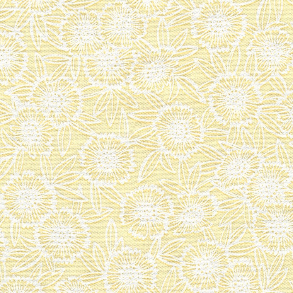 robert kaufman | alabaster hues | sunshine daisies - floydthefox