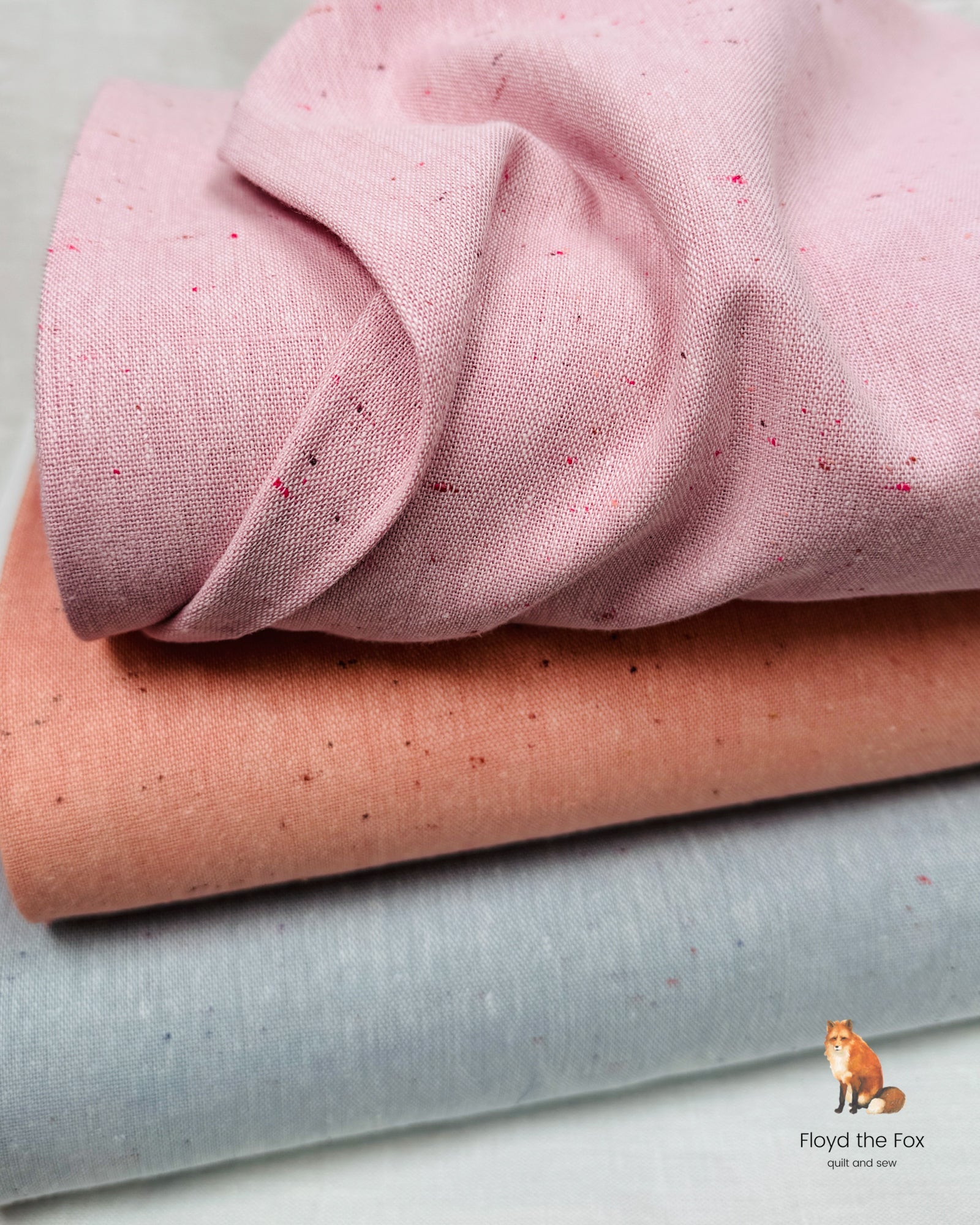 robert kaufman | essex linen speckled | mauve - floydthefox