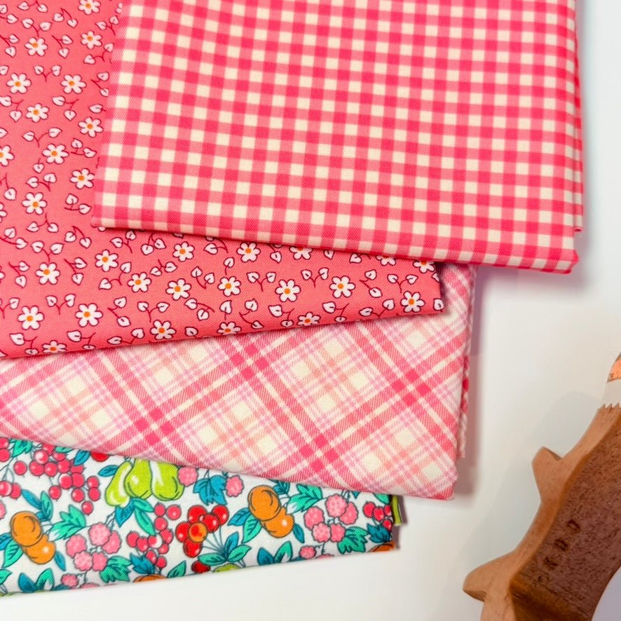 robert kaufman | patchworkstoff | fabric market | check honeysuckle - floydthefox