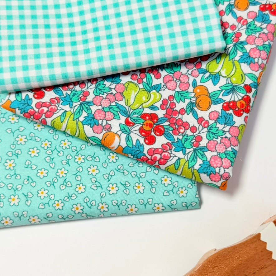 robert kaufman | patchworkstoff | fabric market | check sea mist - floydthefox