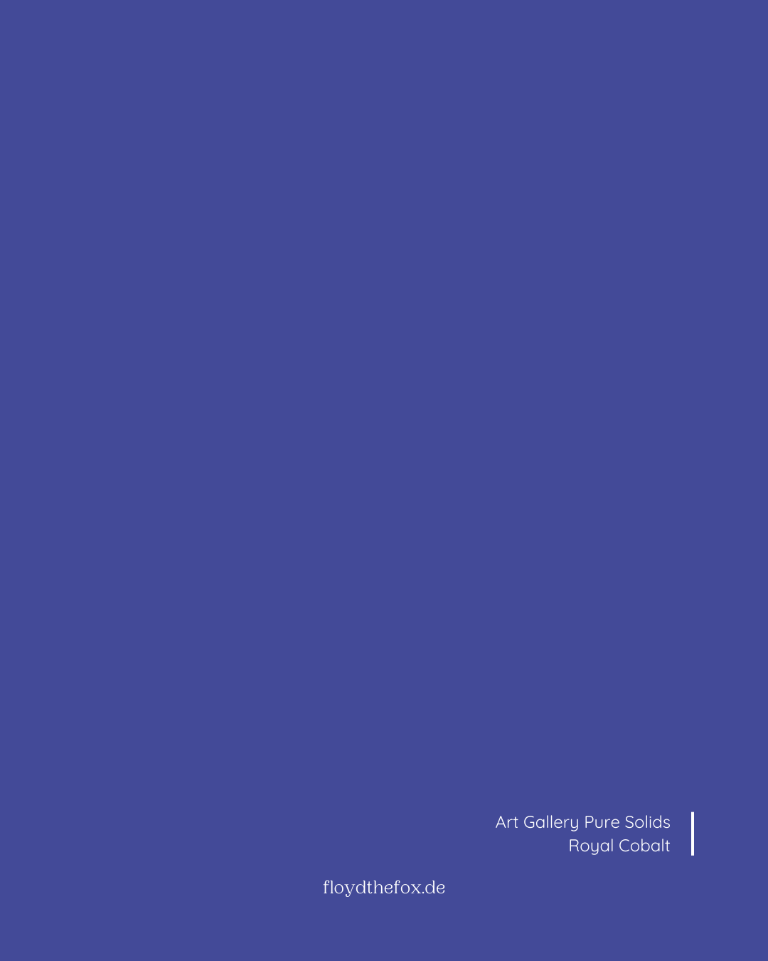 royal cobalt | art gallery PURE solids - floydthefox