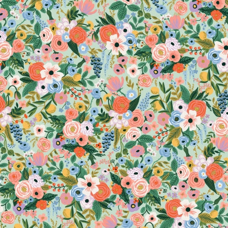 cotton+steel | rifle paper co | petite garden party | mint