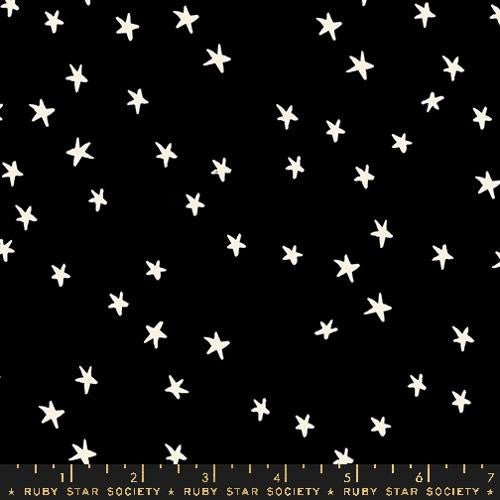 ruby star society | patchworkstoff | 108" überbreiter rückseitenstoff | starry | black