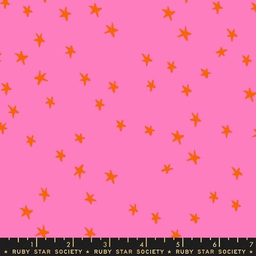 ruby star society | patchworkstoff | 108" überbreiter rückseitenstoff | starry | vivid pink - floydthefox