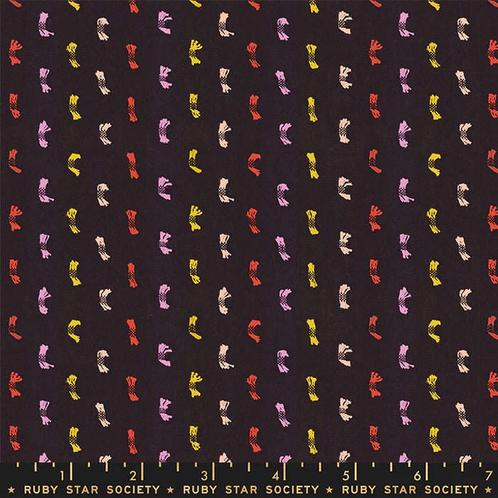 ruby star society | warp&weft | flicker in black - floydthefox