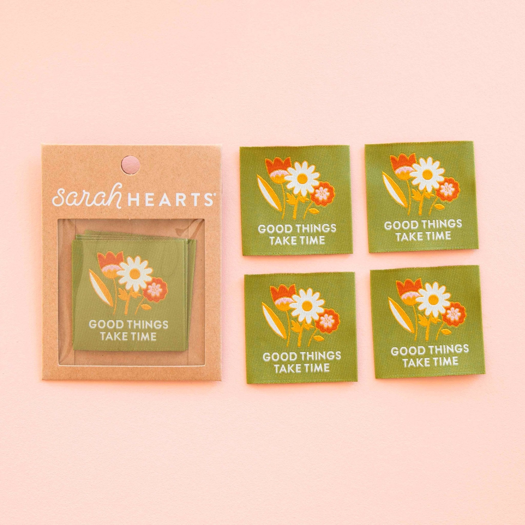 sarah hearts | weblabel | good things take time - floydthefox