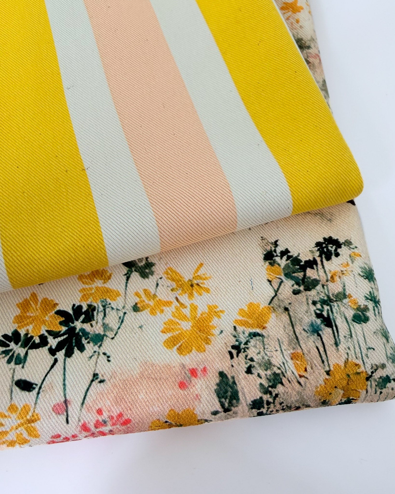 see you at six | cotton canvas | verticals papyrus creme - floydthefox