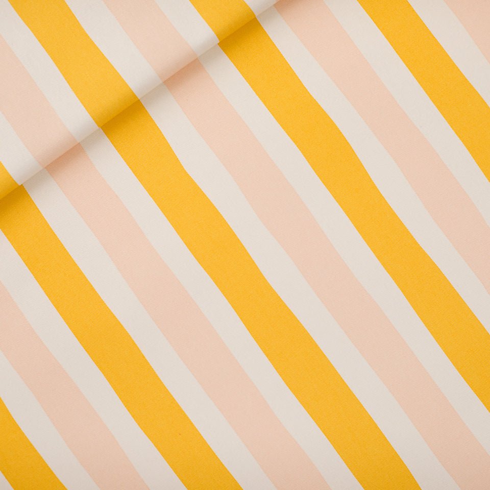 see you at six | cotton canvas | verticals papyrus creme - floydthefox