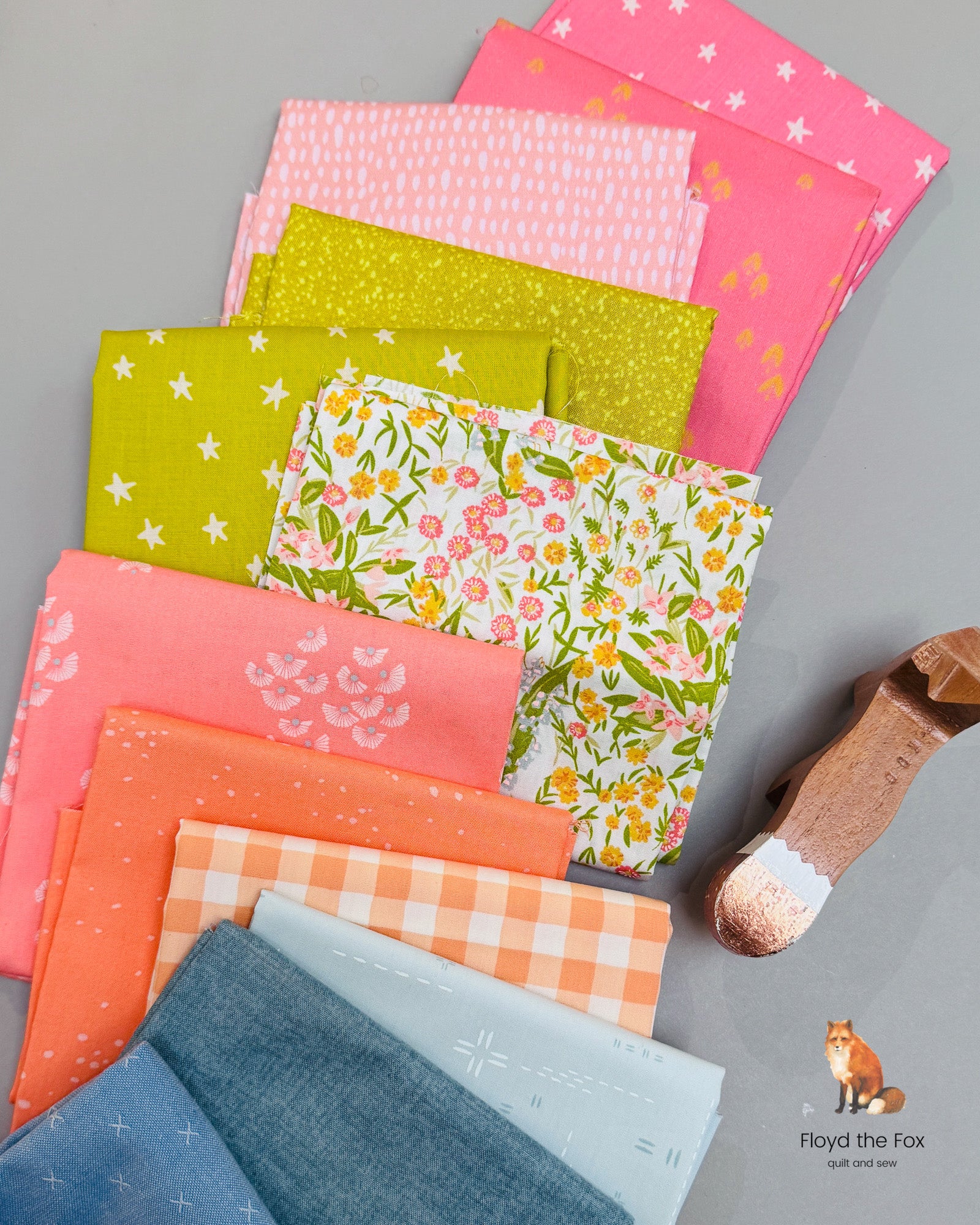 stoffpaket | fat quarter bundle | spring | 12