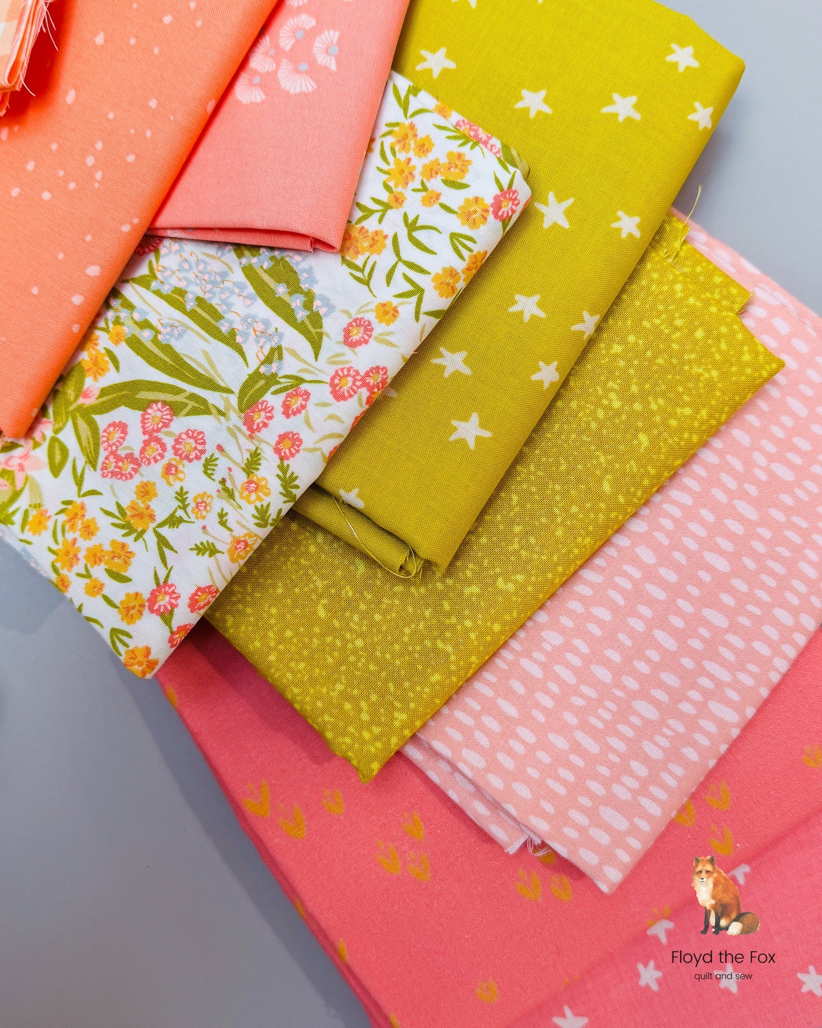 stoffpaket | fat quarter bundle | spring | 12 - floydthefox