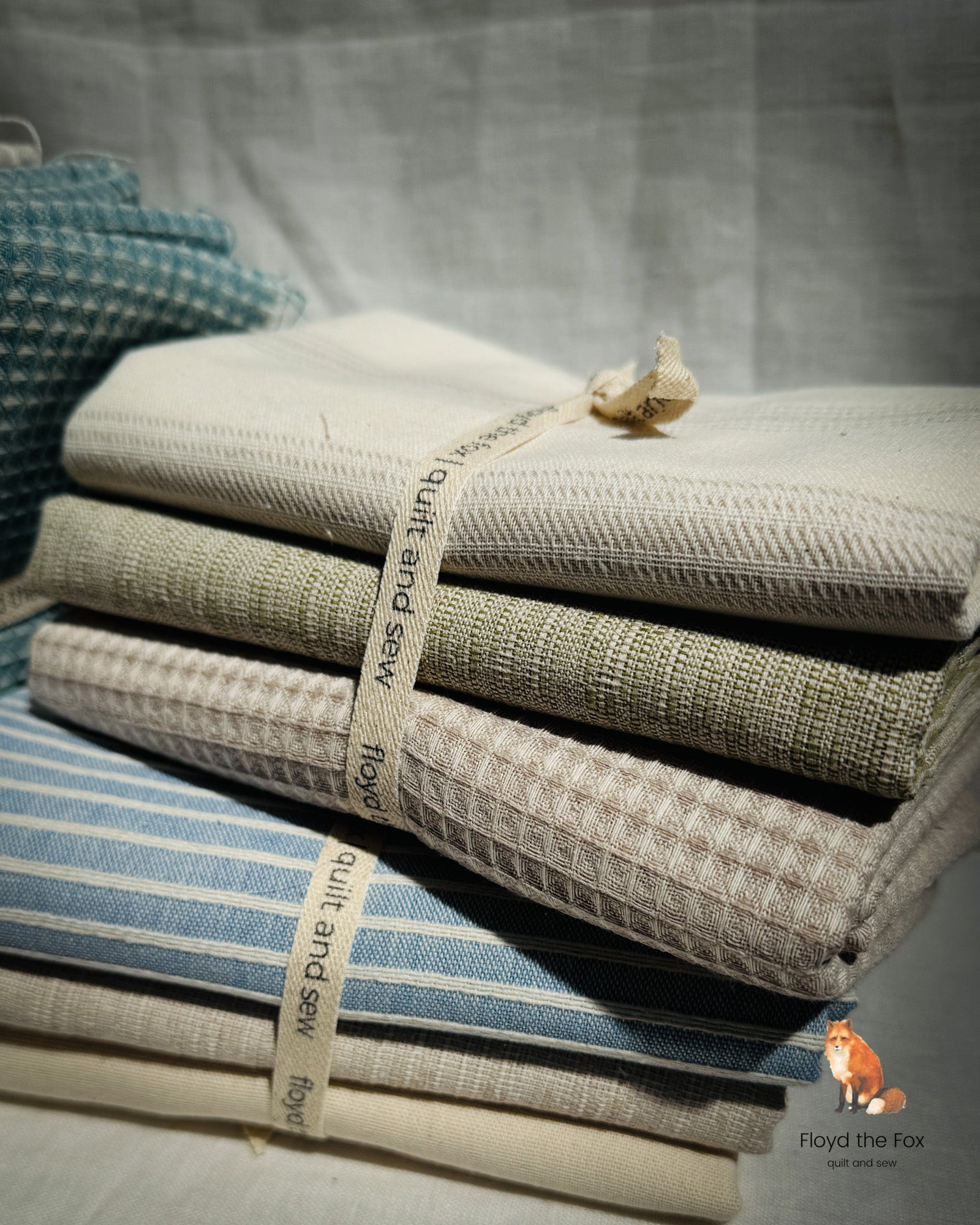 stoffpaket | la ta te | rustic bundle | verde calm - floydthefox